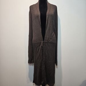 Banana Republic Silk Cardigan Long Sweater XL Women's